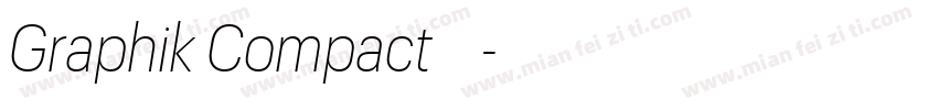 Graphik Compact 中粗体字体转换